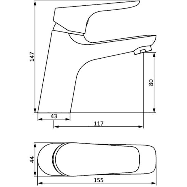 Змішувач для умивальника Damixa Origin Bit 770210000