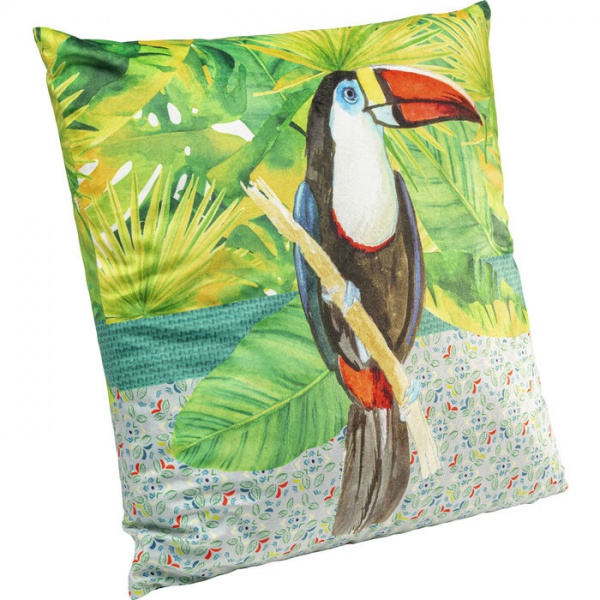 Подушка Тукан 45x45 см разноцветный KARE Design 