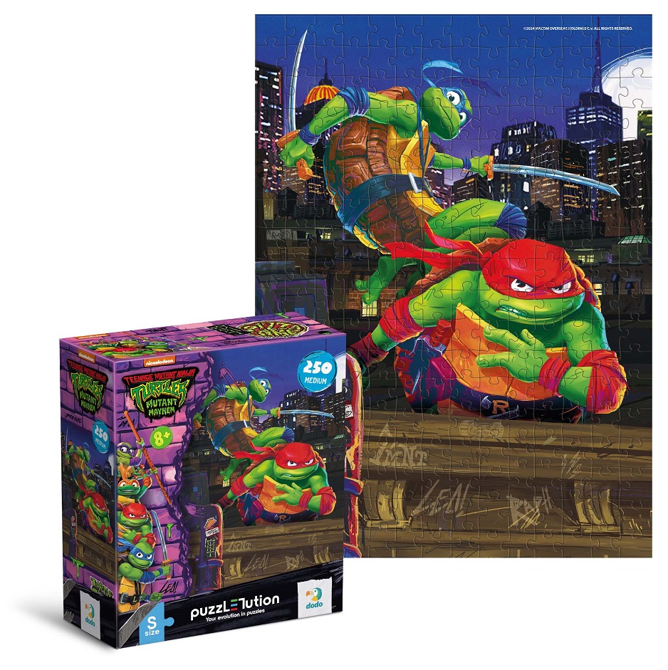 Пазл DoDo Medium-S TMNT. Леонардо и Рафаэль 250 элементов 200528