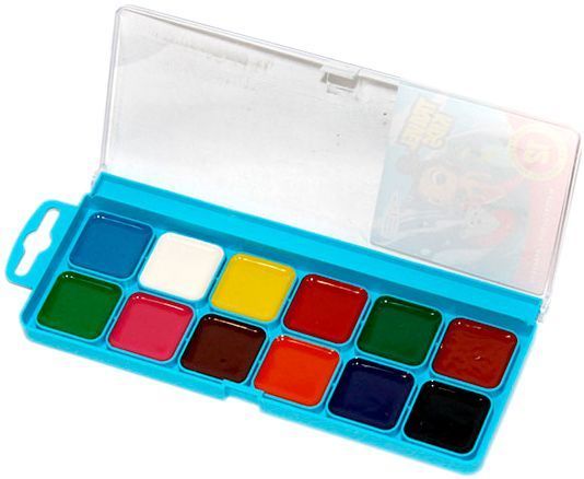 Акварель Travel Kids 12 кольорів без пензля Western Industrial Group