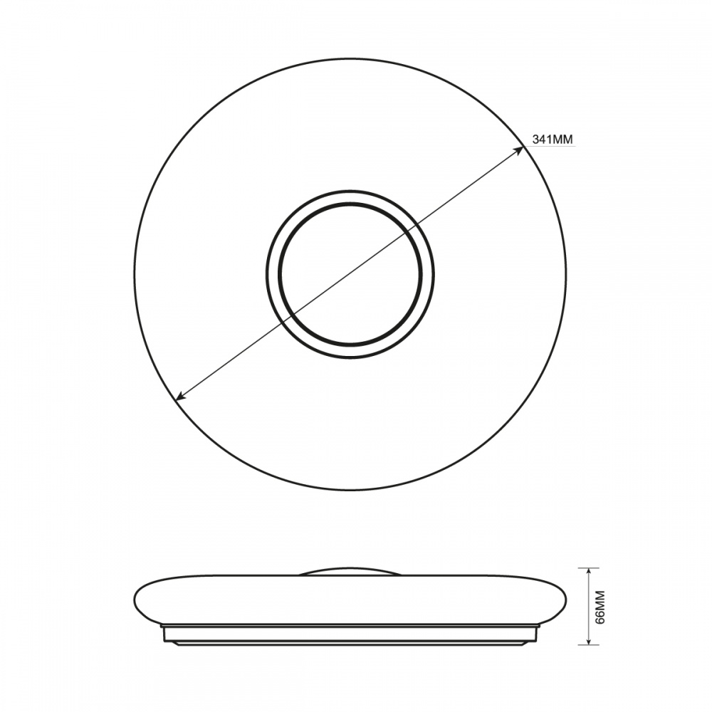 Светильник светодиодный LIGHT SET LYMAN LED 341 R 33 Вт белый 2800-6000 К