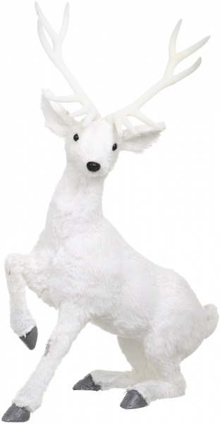 Декоративная фигура Олень сидячий B40925PM-W 72 см 