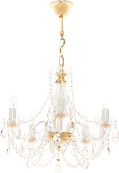 Люстра підвісна ArtGlass СЕ (1-05) 5xE14 прозорий E0025/05/20 