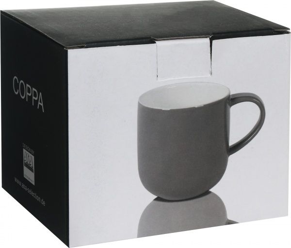 Чашка Coppa Bicolor 400 мл сіра 19100111 ASA