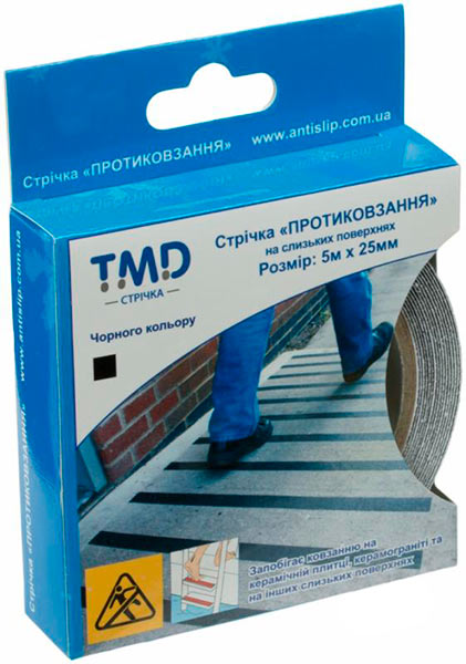 Стрічка проти ковзання чорна 25 мм 5 м