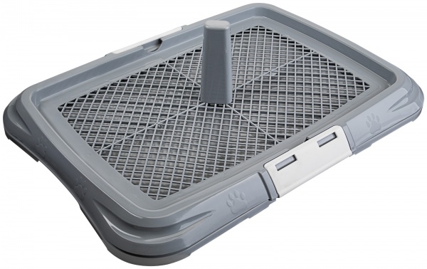 Туалет під пелюшку AnimAll L 62х46х5 cм сірий 166023