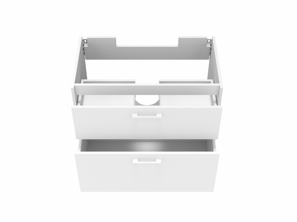 Тумба ЮВЕНТА Afina 80 см біла під стільницю або умивальник Piedra 80