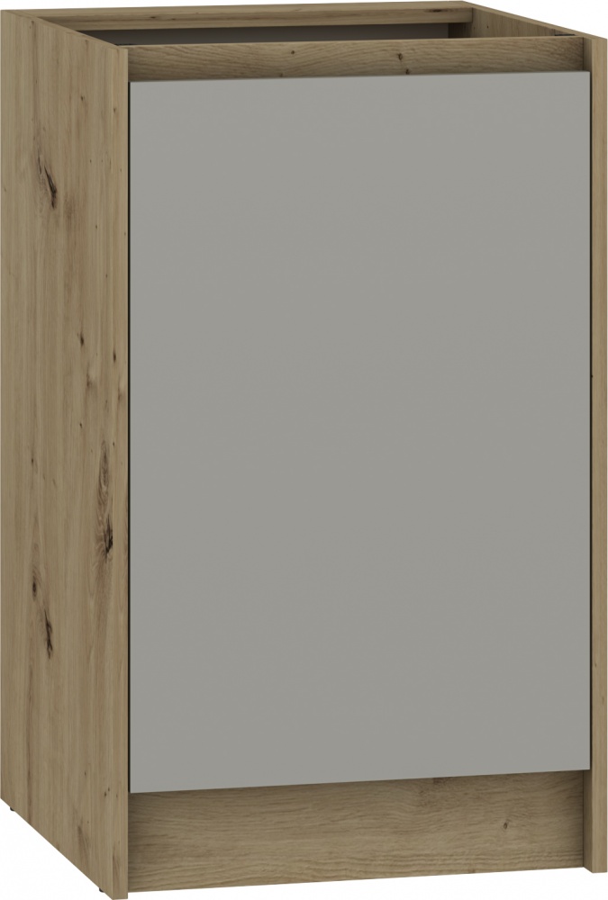 Тумба нижняя МС Злата 50х82х52 шиншилла серая/дуб артизан Грейд