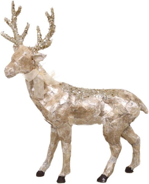 Декоративная фигура Олень с блестками EPIC005 52 см 