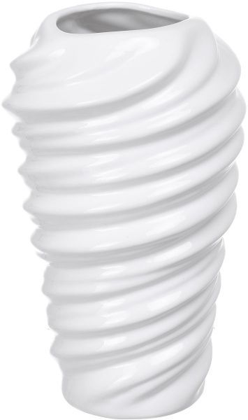 Ваза керамическая белая Wave 14.5х24 см