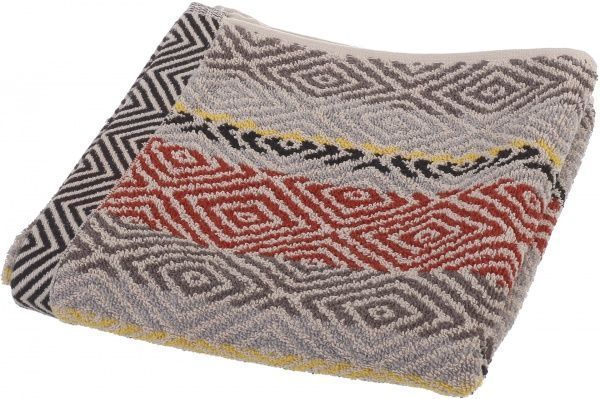 Полотенце Diamonds towels 50x100 см серый с рисунком 