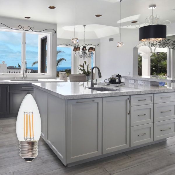 Лампа світлодіодна LightMaster FIL Deco C37 4,5 Вт E27 2700 К 230 В прозора LB-658 