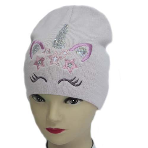 Шапочка детская для девочки Luna Kids р.48-50 светло-розовый 2287 