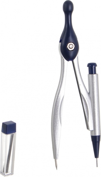 Циркуль синій із сірим