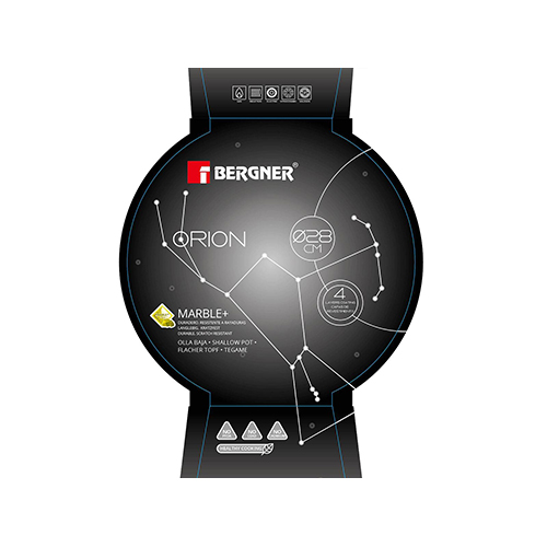 Сотейник 3.8 л 28 см BG-8519-MBG Orion Bergner