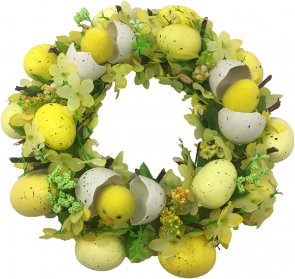 Декорация пасхальная венок A51645B 30 см