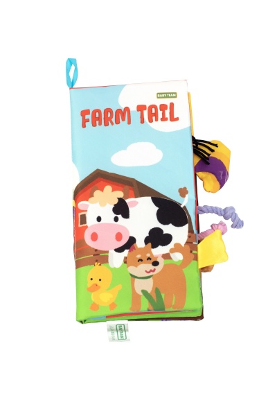 Игрушка Baby Team книга текстильная Хвостики 8725