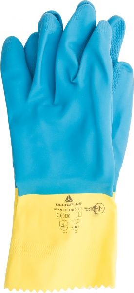 Перчатки Delta Plus с двойным латексом с хлопчатобумажной подкладкой с покрытием латекс L (9) VE330BJ09
