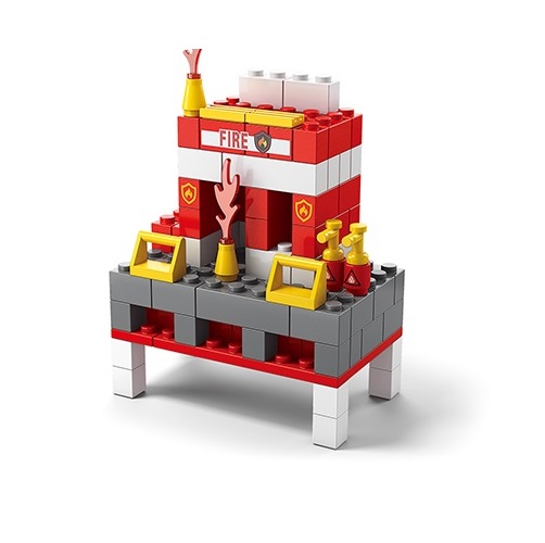 Конструктор SHANTOU YISHENG Пожарный корабль 1000 деталей K8978-1