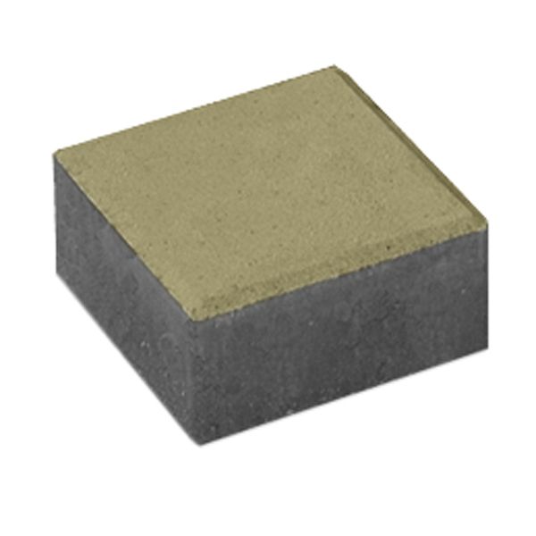 Плитка тротуарна Бруківка 100x100x60 мм оливка