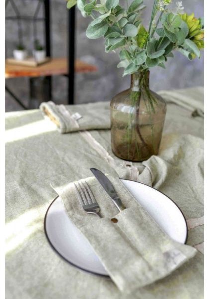 Скатерть Hygge 132x180 см хаки Прованс 