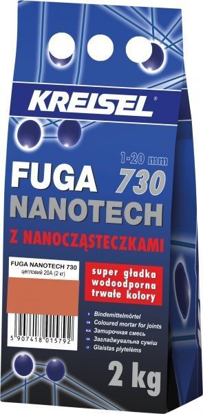 Фуга Крайзель Nanotech 730 20А 2 кг цегляний