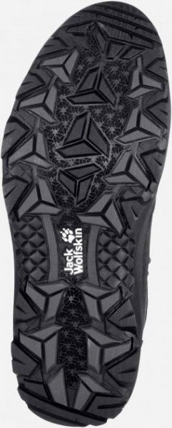 Ботинки Jack Wolfskin VOJO 3 WT TEXAPORE MID M 4042391-6369 р. UK 7,5 серо-черный