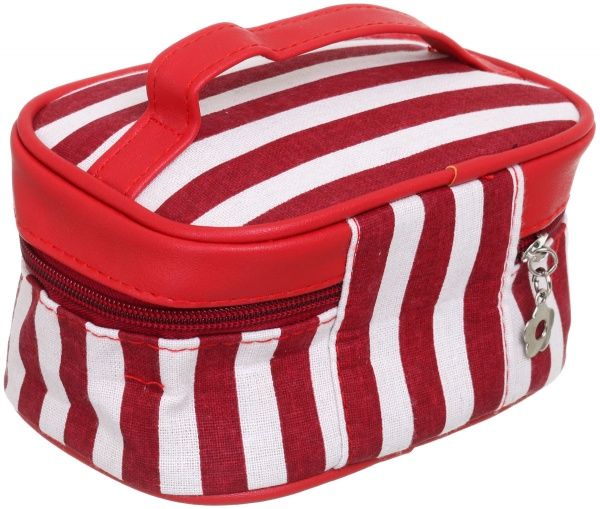 Косметичка Полоска красный 