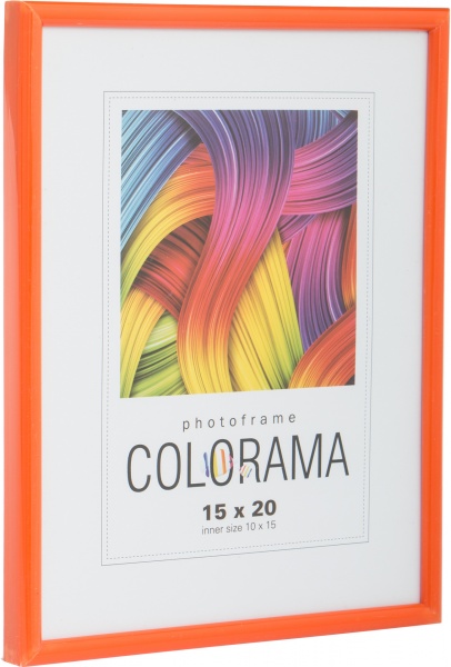 Рамка для фото LA-45 orange 1 фото 15х20/10x15 см помаранчевий 