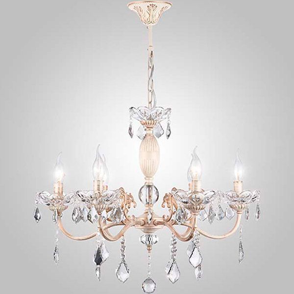 Люстра підвісна Strotskis Chelina 6x40 Вт E14 біло-золотистий 10005/6 