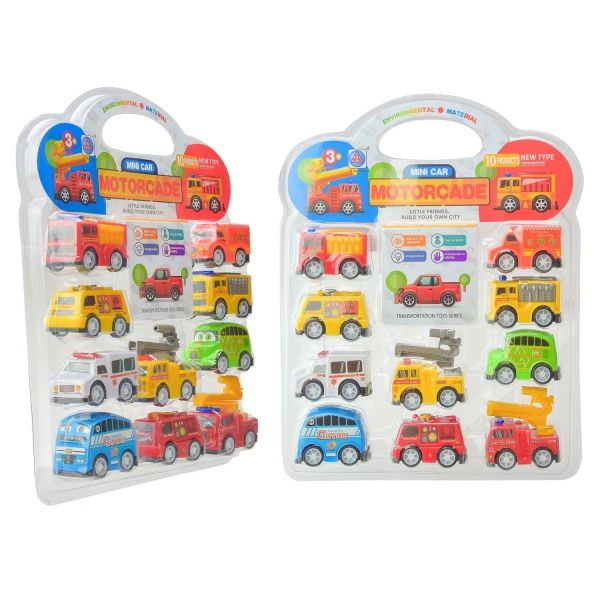 Игровой набор транспорта 10 шт. на планшете 5988