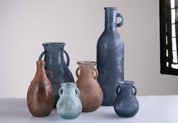 Ваза стеклянная коричневая CANTARO San Miguel