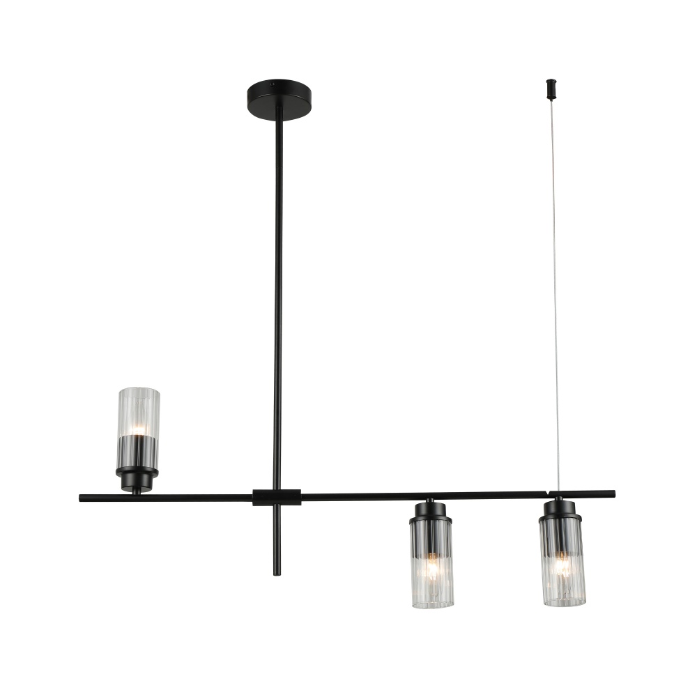Люстра Miorro Scala 765х100х690 мм 3x40 Вт E14 черный 51-311-070