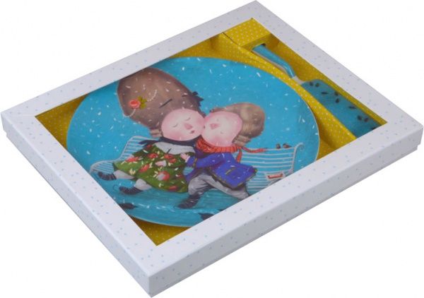 Блюдо для торта Перший поцілунок 27 см 924-341 Gapchinska 