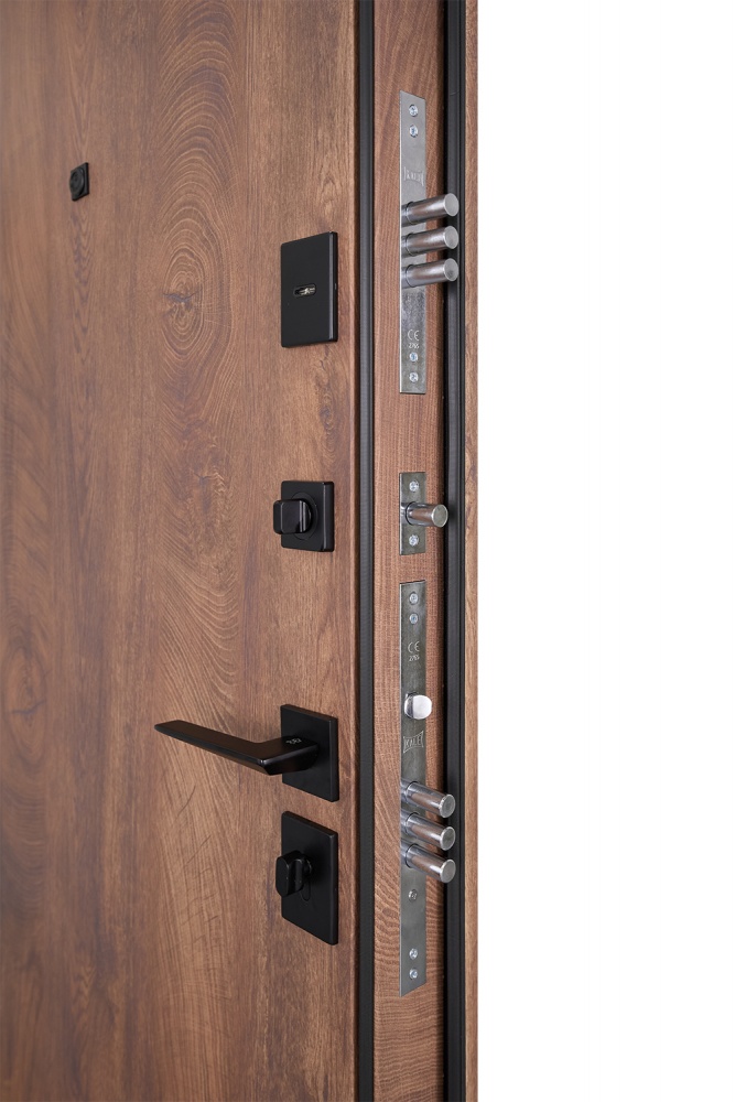 Дверь входная Abwehr КС (585+0) 086L (СДК)+ (СДК) спил дерева коньячный 2050х860 мм левая