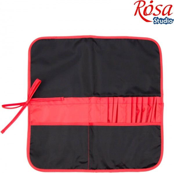 Пенал 37х37 см чорний + червоний Rosa Studio 
