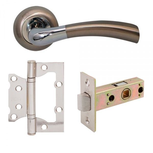 Комплект без запирания Comit Super ручка Siena + защелка 6-45 + петля Eurocento хром