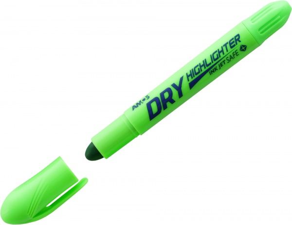 Маркер текстовый Skiper флуоресцентный сухой 3-4 мм 360458 зеленый 