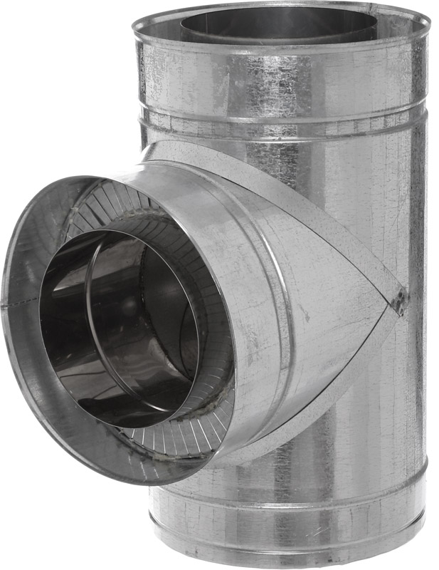 Тройник термо 1 мм нерж/оц Ф180/250 мм 90° Versia-Lux