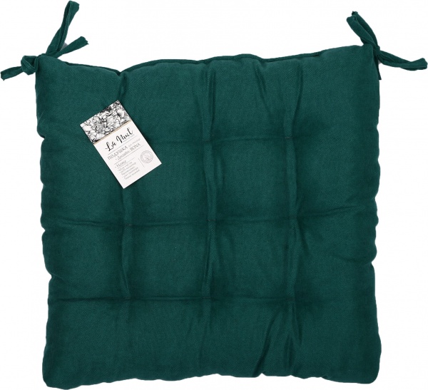 Подушка на стул Bona темно-зеленый 40х40 см La Nuit