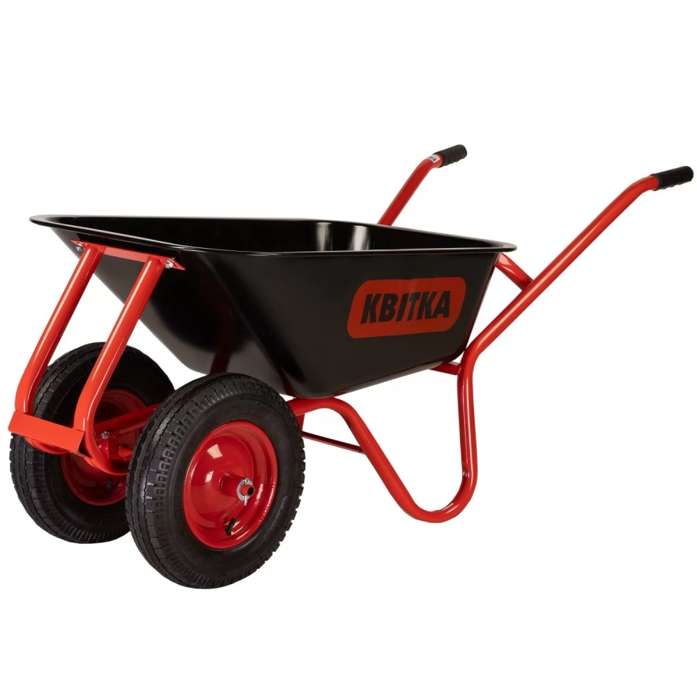 Тачка двухколесная КВІТКА PRO 100 л до 180 кг Formula 1 Industrial (110-4068)