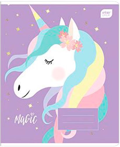 Зошит шкільний 12 аркушів у клітинку Girls в асортименті InterDRUK