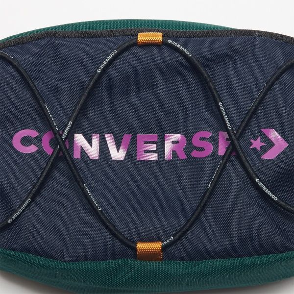Сумка на пояс Converse SWAP_OUT_SLING_OBSIDIAN/CLOVER/CACTUS 10019889-467 4 л черный с зелеными вставками 