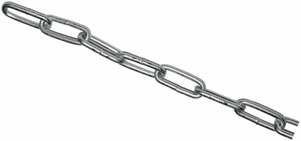 Цепь длиннозвеньевая ЦБ 6 мм 1 м оцинкованная