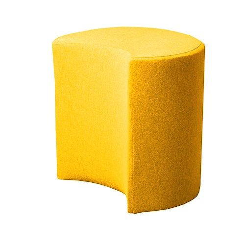 Пуф Марбет Півмісяць 400x400x240 мм Malaga №14 гірчичний 
