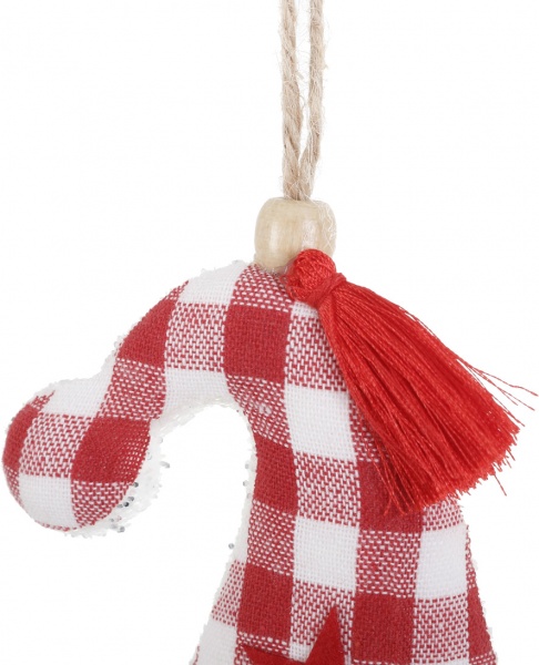 Декоративна підвіска Shunda ковпак пінопластовий 12 см червоний SDH2111312WR