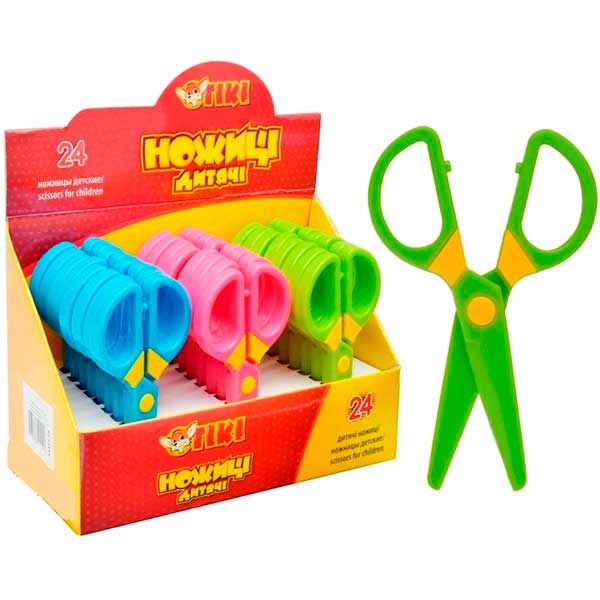 Ножницы детские пластиковые 12.5 см 51311-TK 24 шт.