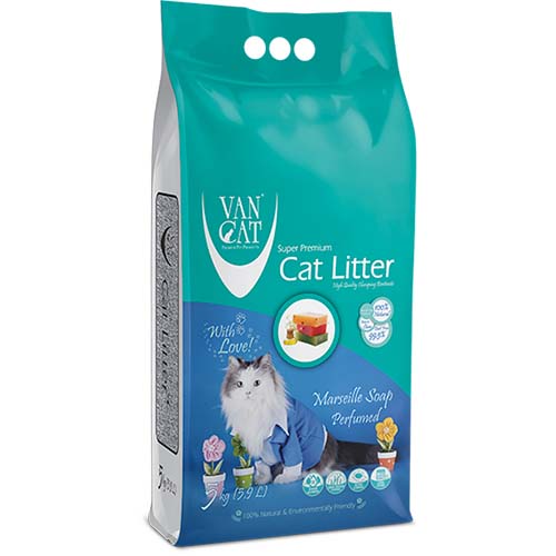 Наполнитель бентонитовый VanCat Марсельское мыло 5 кг 