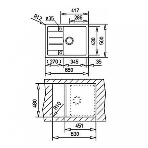 Мийка врізна Teka Astral 45 B-TG (88914) топаз