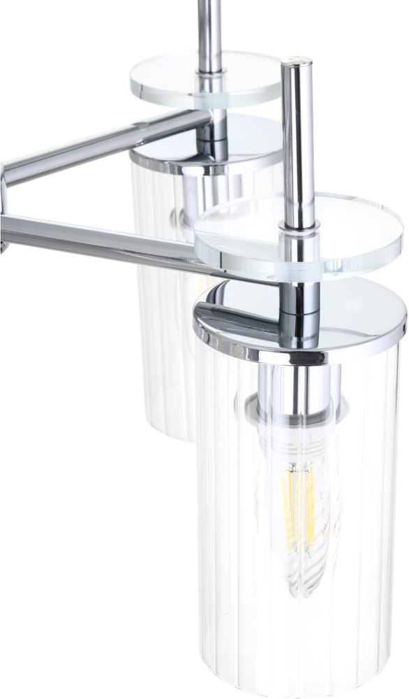 Люстра стельова Sensio Phoenix 5x40 Вт E14 хром ALG-74590/5